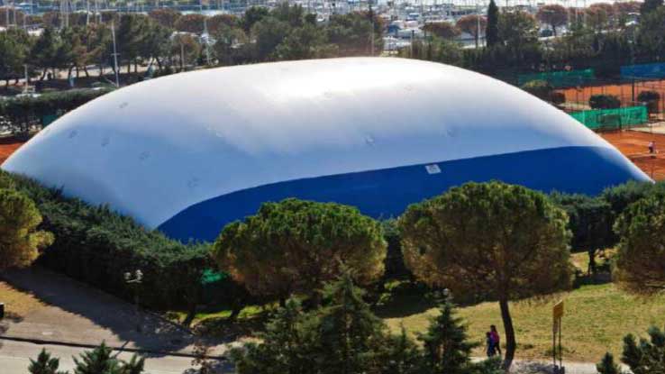 copertura padel pallone pressostatico